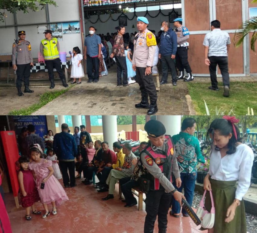 Patroli Ditingkatkan, Polres Sergai Jamin Umat Nasrani Beribadah dengan Tenang