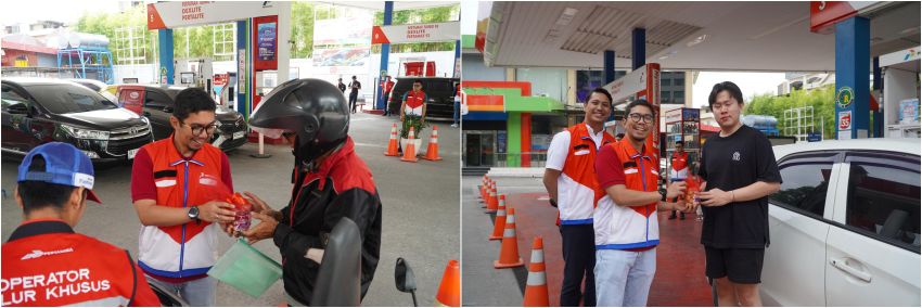 Pertamina Patra Niaga Regional Sumbagut Berbagi 2.500 Bingkisan Natal di 25 SPBU