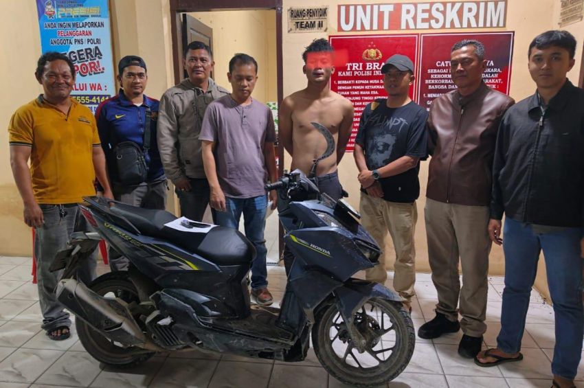 Begal Bercelurit di Pantai Cermin Ditangkap Polisi