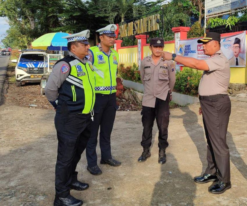 Kapolres Simalungun Tinjau Pengaturan Lalu Lintas di Jalinsum Siantar