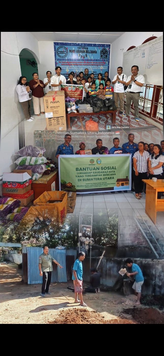 Perayaan Natal DLHK Provsu dan UPT Kemenhut Dimodifikasi Menjadi Aksi Kasih untuk Korban Bencana