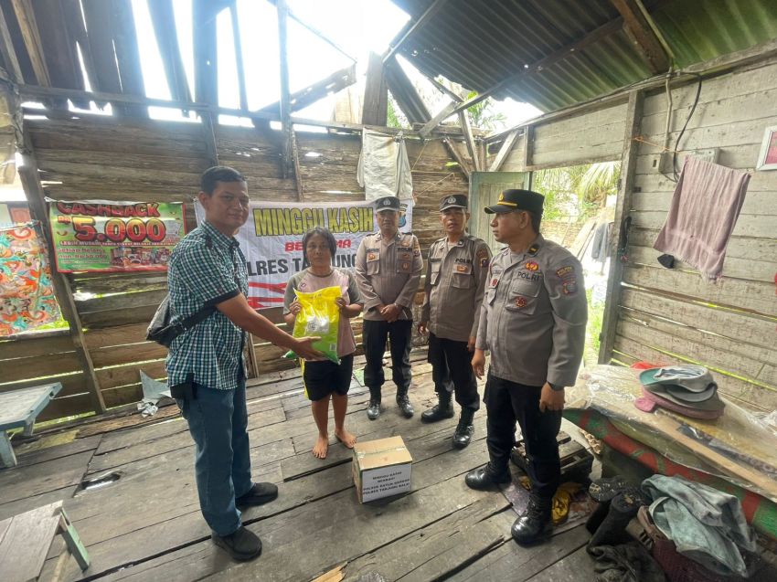 Polres Tanjungbalai Gelar Minggu Kasih, Ringankan Beban Warga Kurang Mampu