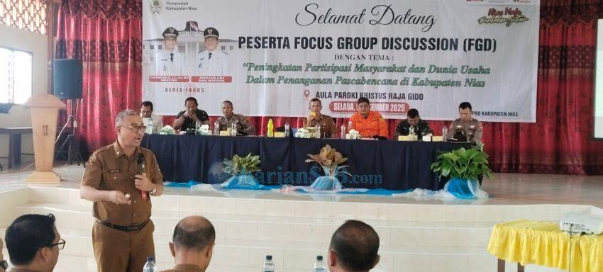 Sekda Nias: Penanggulangan Bencana Harus Jadi Gerakan Bersama