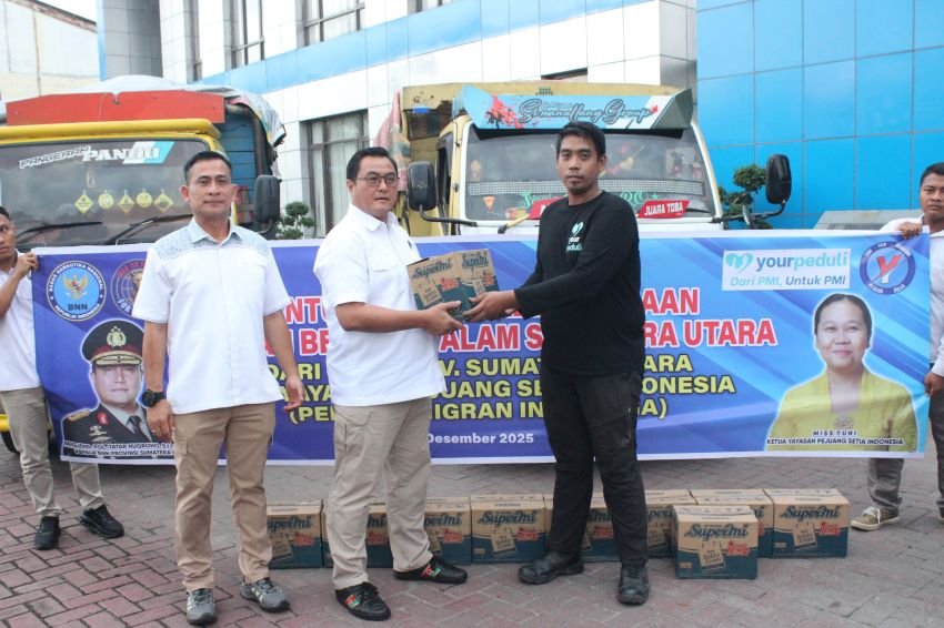 BNNP Sumut Salurkan Bantuan Kemanusiaan untuk Korban Bencana di Sumut dan Aceh