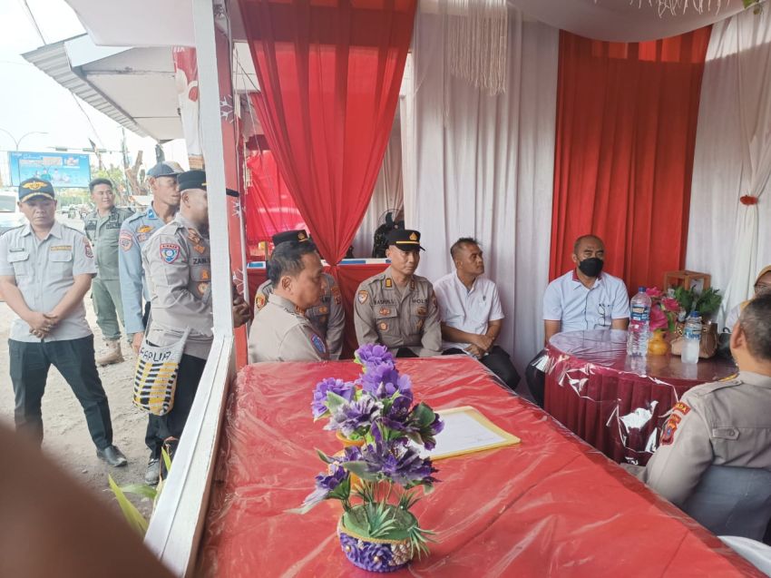 Tim Pamatwil Polda Sumut Pantau Pos Pelayanan dan Pengamanan di Tanjungbalai