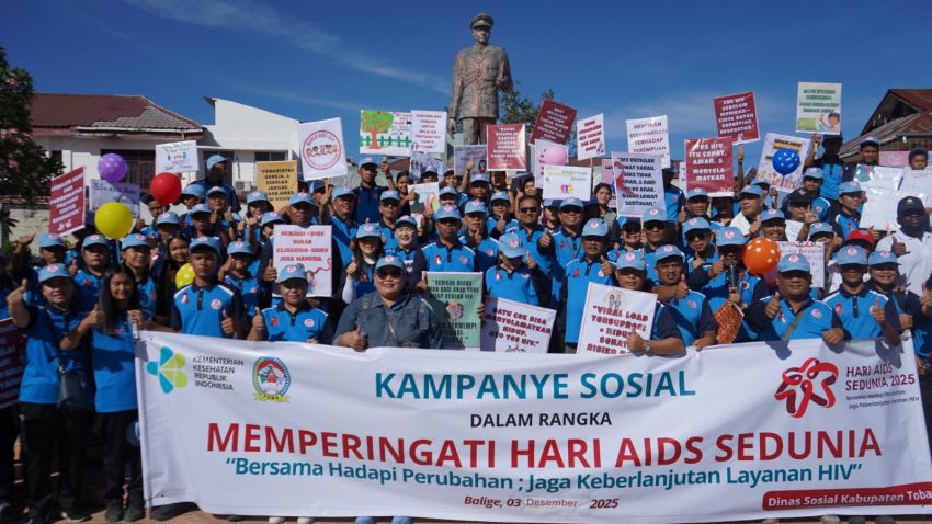 Peringatan Hari Aids Sedunia Kabupaten Toba, Ajak Warga Jangan Asingkan ODIV