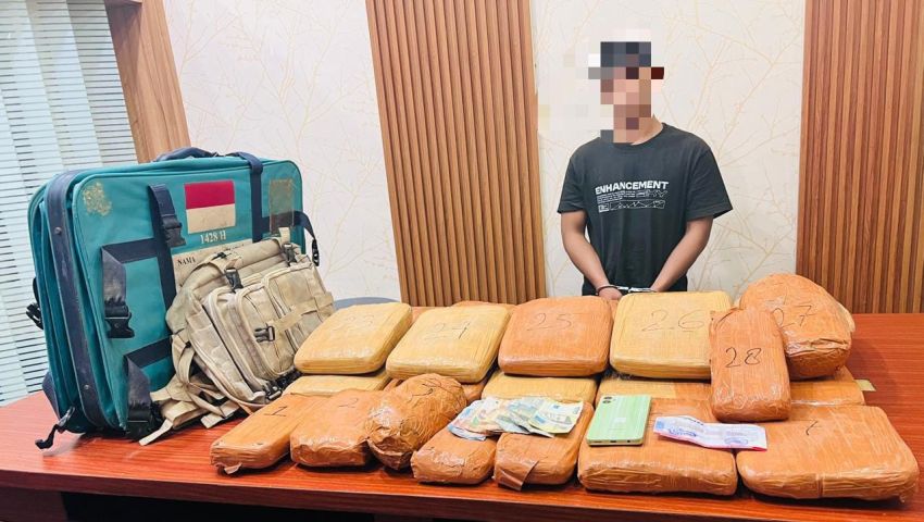 Travel Terobos Antrean BBM, Satnarkoba Sergai Bongkar 24,6 Kg Ganja