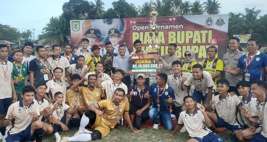 Taklukan Bina Yudha di Final, Sukajadi Juara Turnamen Piala Bupati dan Wabup Sergai