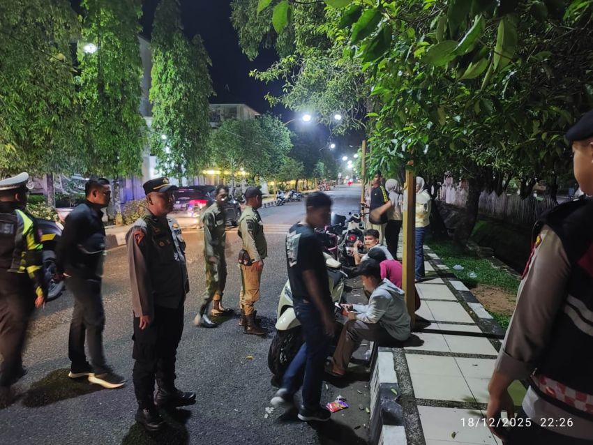 Pasca Bencana, Polres Sibolga Patroli Malam Hari Jaga Situasi Kamtibmas