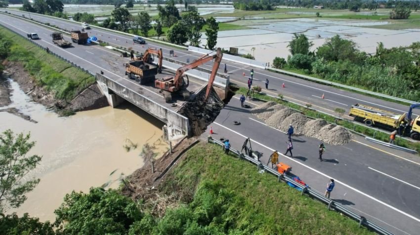 Jasa Marga Percepat Perbaikan Tol Medan-Kualanamu-Tebing Tinggi yang Amblas Akibat Banjir