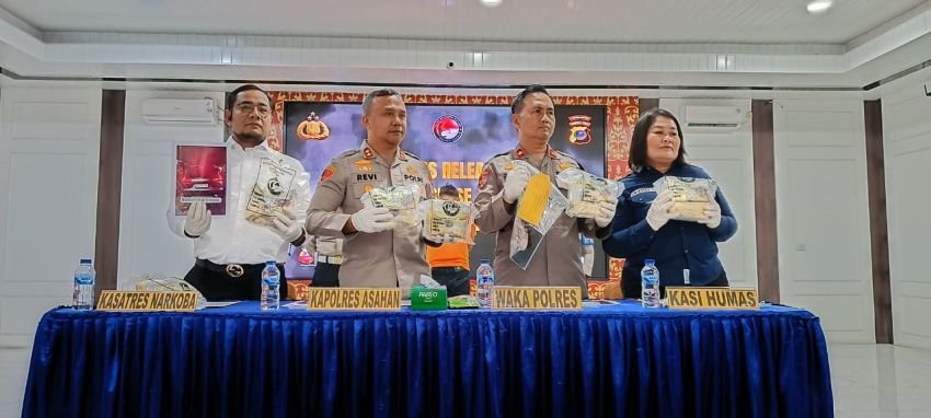 Bawa 8 Kg Sabu, Kurir Asal Riau Ditangkap Satresnarkoba Asahan di Jalinsum