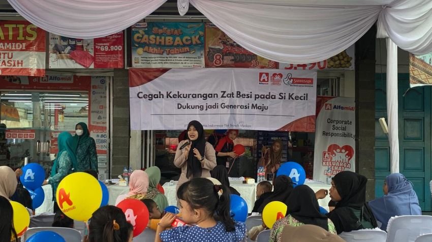 Alfamidi Gelar Edukasi Gizi Balita di Medan Baru untuk Dukung Generasi Bebas Anemia
