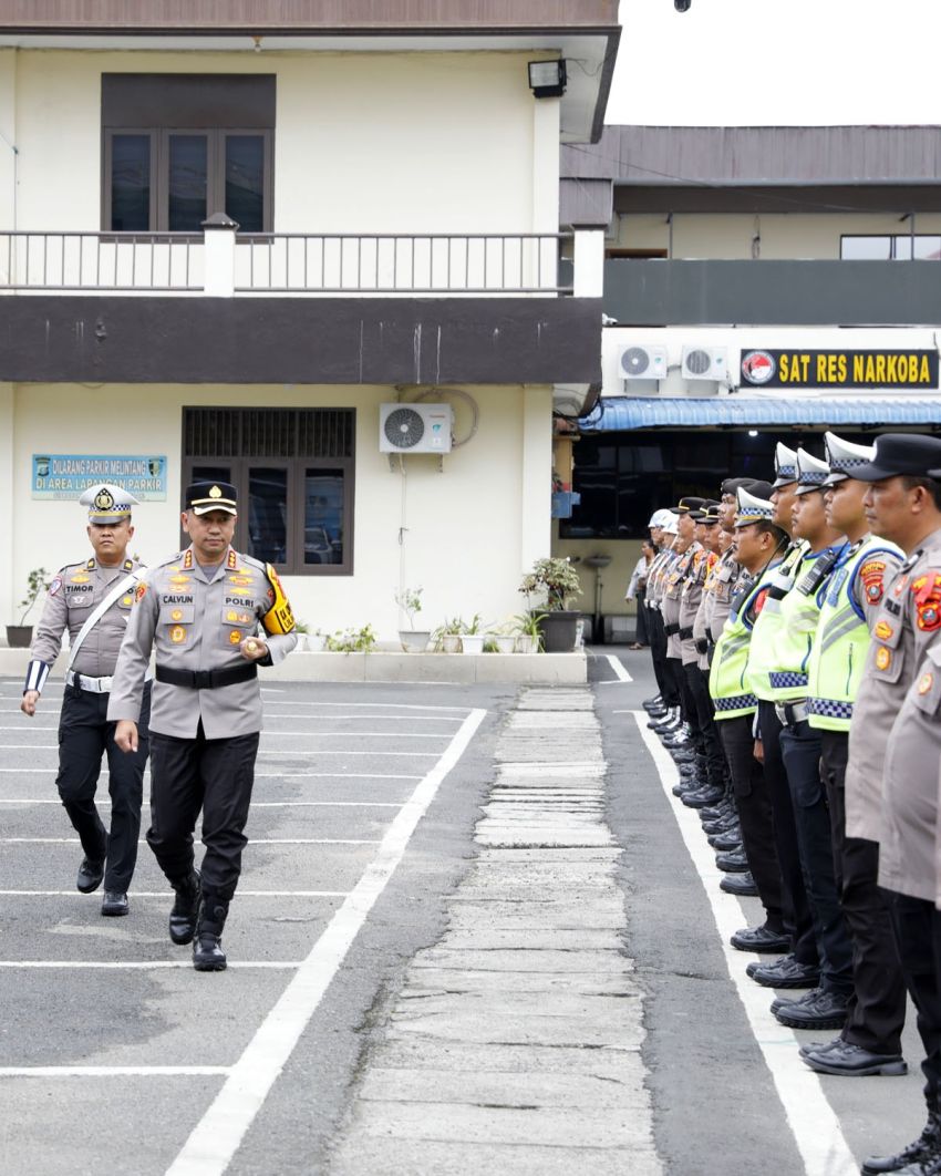 Polrestabes Medan Gelar Pasukan Operasi Lilin Toba 2025, Siap Amankan Natal dan Tahun Baru