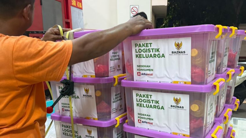Dari Sedekah Konsumen Alfamidi, BAZNAS RI Siapkan 1.900 Paket Bantuan Logistik bagi Penyintas Bencana di Sumut