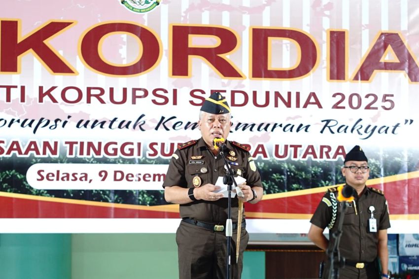 Kejati Sumut peringati Hakordia 2025,Tekankan Penindakan Korupsi Demi Kemakmuran Rakyat