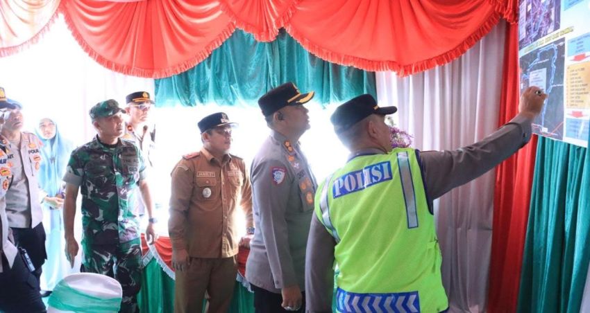 Kapolres Labuhanbatu Bersama Forkopimda Cek Kesiapsiagaan Pos Pengamanan Natal dan Tahun Baru
