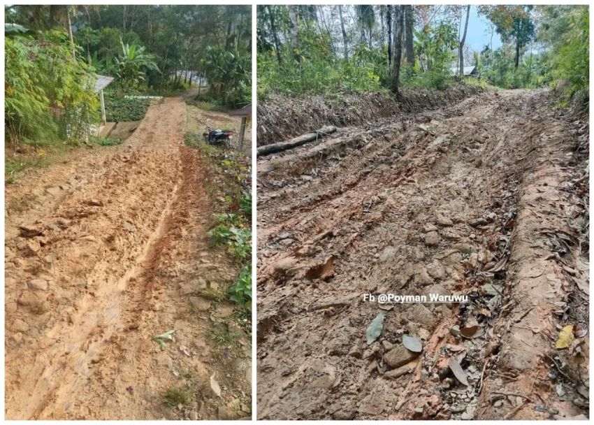 Jalan Lewu&otilde;mbanua&ndash;Somolo Molo Nias Rusak Parah, Warga Rindukan Perbaikan dari Pemerintah