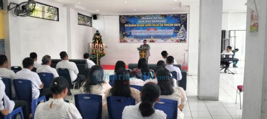 Ibadah Natal dan Doa Bersama untuk Korban Banjir Digelar di Lapas Pancurbatu