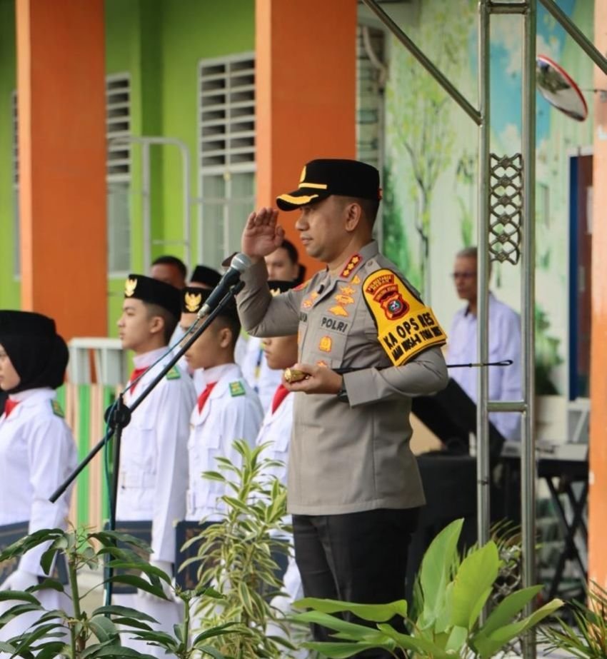 Pimpin Upacara di Muhammadiyah 3, Kapolrestabes Medan Ingatkan Bahaya Geng Motor dan Peredaran Narkoba
