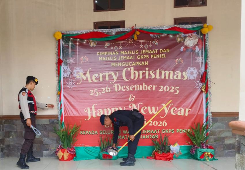 Jelang Natal, Polres Pematangsiantar Sterilisasi Sejumlah Gereja Prioritas