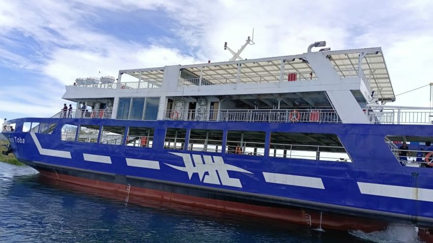 KMP Wira Toba Resmi Beroperasi di Lintasan Ajibata Menuju Ambarita