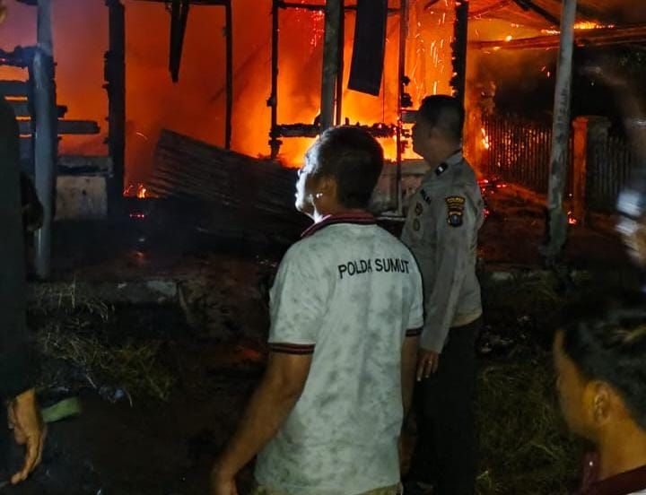 Rumah Kontrakan di Labuhanbilik Terbakar, Dua Pegawai Lapas Tewas Terjebak Api
