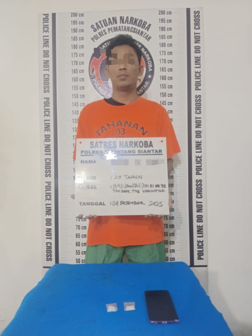 Residivis Kembali Diciduk di Pematangsiantar, Polisi Amankan Sabu