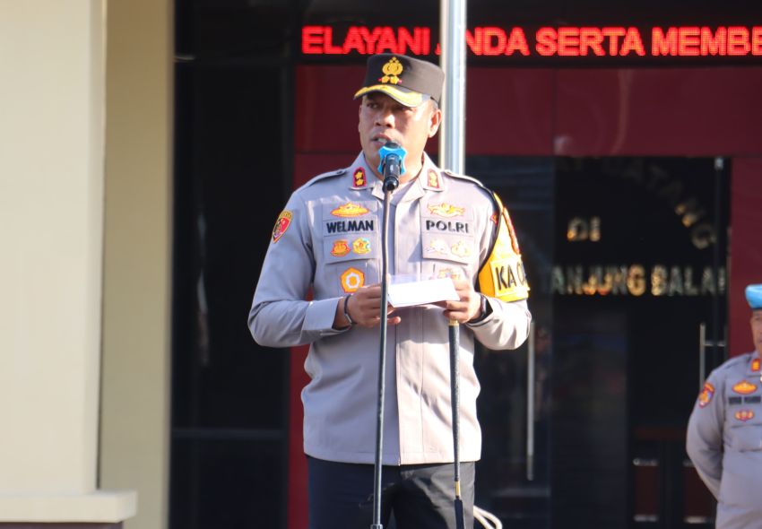 Polres Tanjungbalai Gelar Apel Kesiapan Amankan Ibadah Malam Tahun Baru