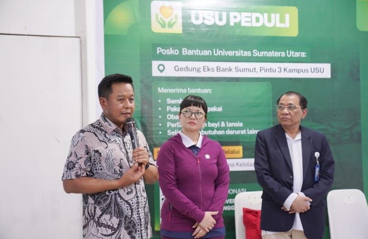 Kemendiktisaintek Apresiasi Respons Cepat USU Dirikan Posko Peduli Banjir
