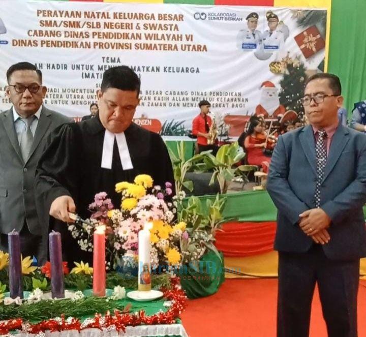 Keluarga Besar SMA/SMK/SLB se-Cabdis Wilayah VI Dinas Pendidikan Provinsi Sumut Rayakan Natal