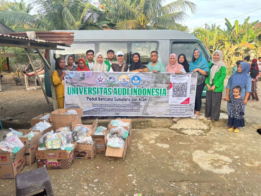 Universitas Audi Indonesia Salurkan Bantuan untuk Korban Banjir dan Longsor di Aceh Tamiang