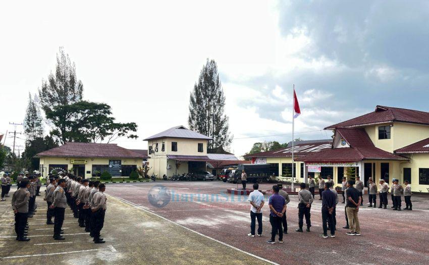 Ribuan Massa akan Demo, Polres Dairi Gelar Persiapan Dalmas