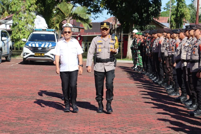 Polres Nias Gelar Apel Operasi Lilin Toba 2025, Siap Amankan Natal dan Tahun Baru