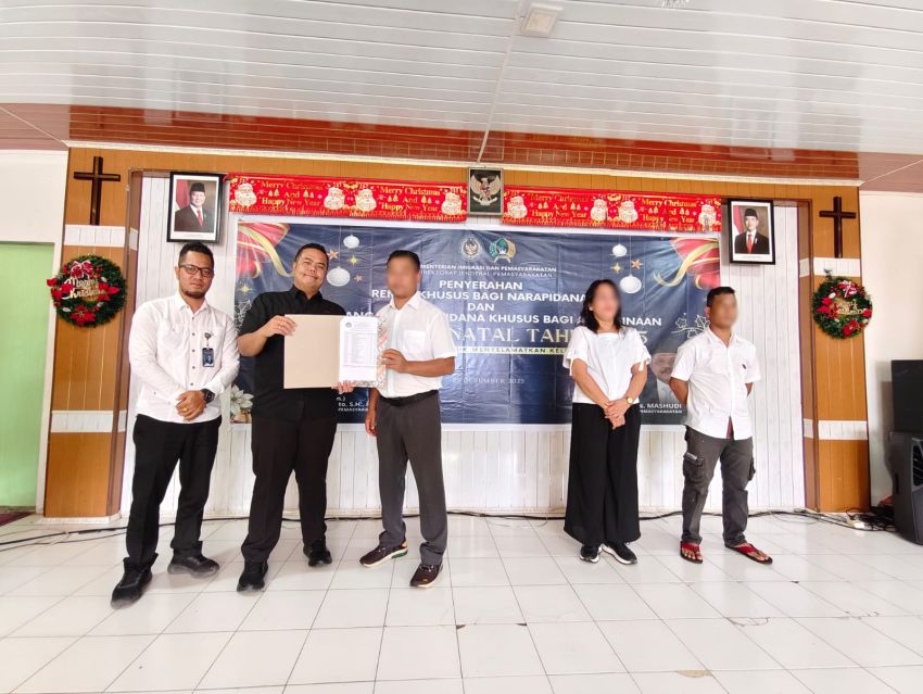 33 Warga Binaan Rutan Kelas IIB Tarutung Dapat Remisi Natal