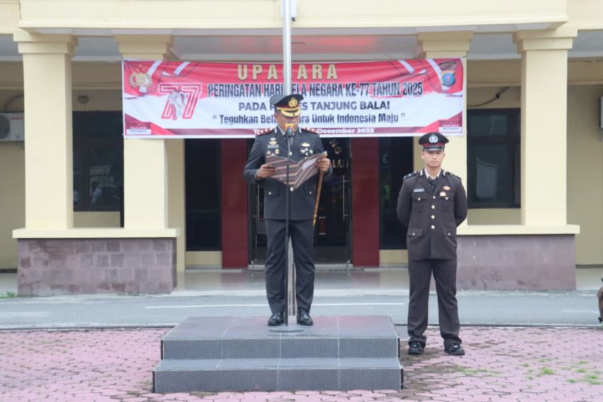 Peringati Hari Bela Negara Ke-77, Polres Tanjungbalai Teguhkan Komitmen Jaga Keutuhan Bangsa