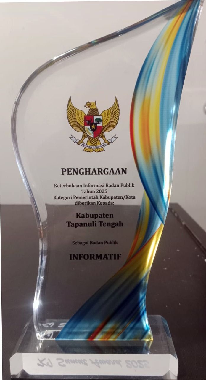 Pemkab Tapteng Raih Badan Publik Informatif Award 2025