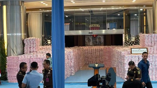 Kejagung Setor Rp6,6 Triliun ke Negara, Dijaga Ketat Sejak Pagi