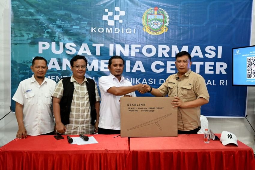 Pemprov Sumut Salurkan Starlink untuk Perkuat Komunikasi di Daerah Bencana