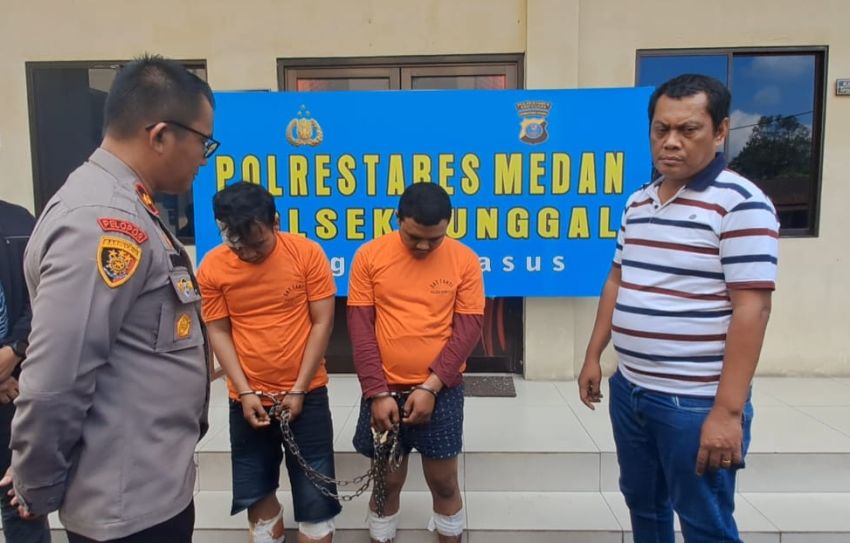 Polsek Sunggal Tembak 2 Pelaku Spesialis Jambret Kelompok Rentan