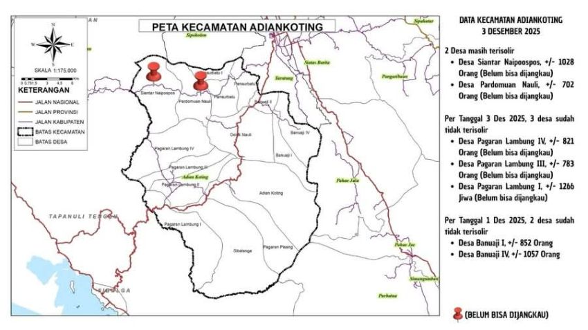 Update Bencana Taput: Akses ke 5 Desa Berhasil Dibuka, 6 Desa Lain Masih Terisolir