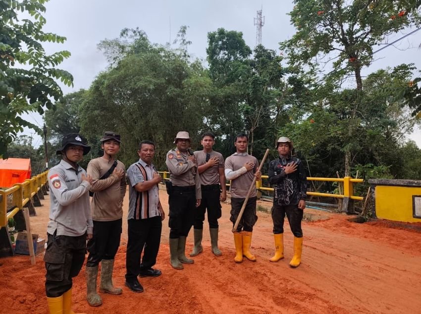 Perbaikan Jembatan Aek Tolang yang Rusak Selesai Dikerjakan