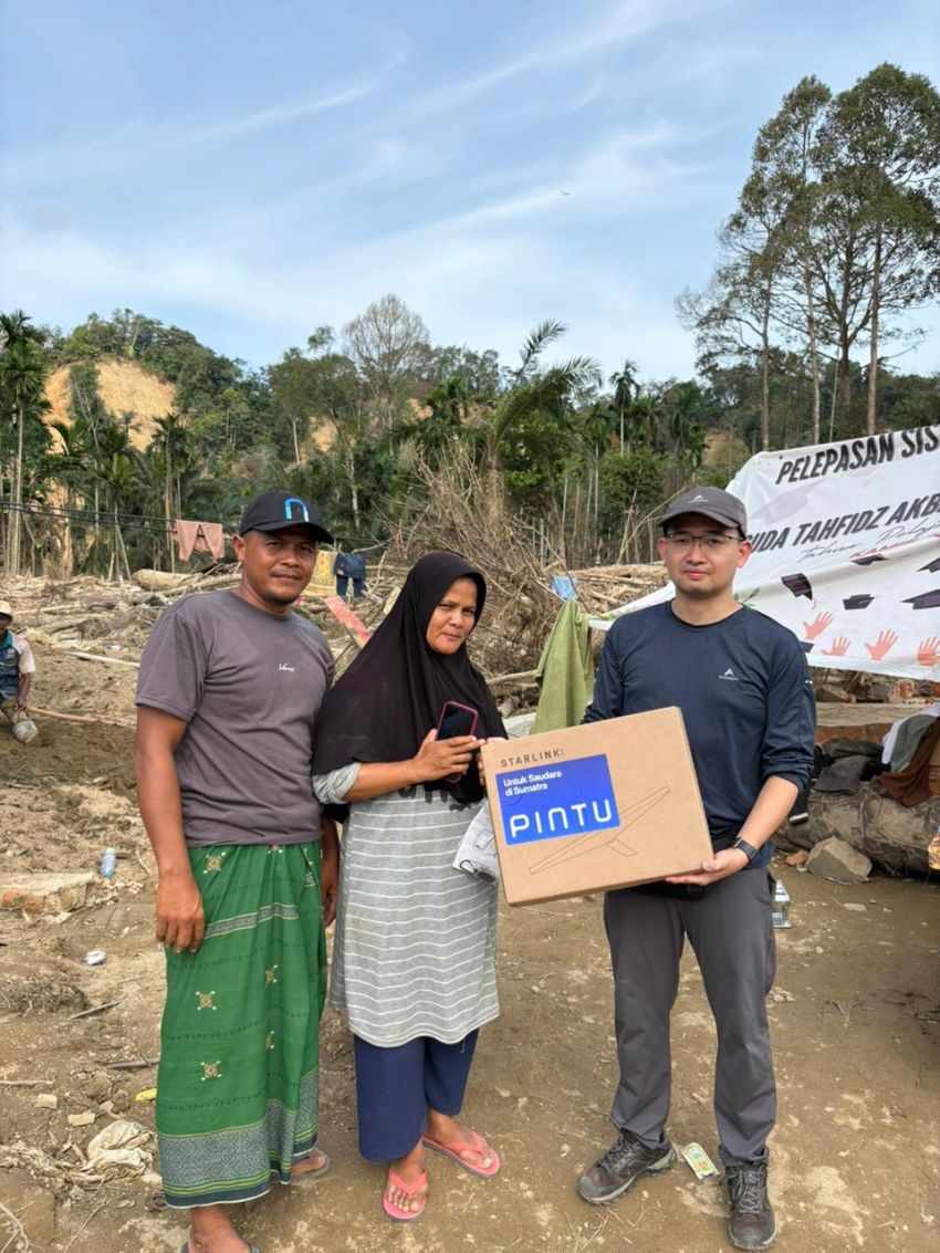 Dukung Penanganan Bencana di Sumatera, PINTU Bagikan Starlink untuk Konektivitas Darurat