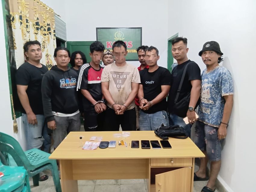 Unit Intel Kodim 0207/SML Bongkar Jaringan Sabu di Dua Lokasi, Tujuh Orang Diamankan