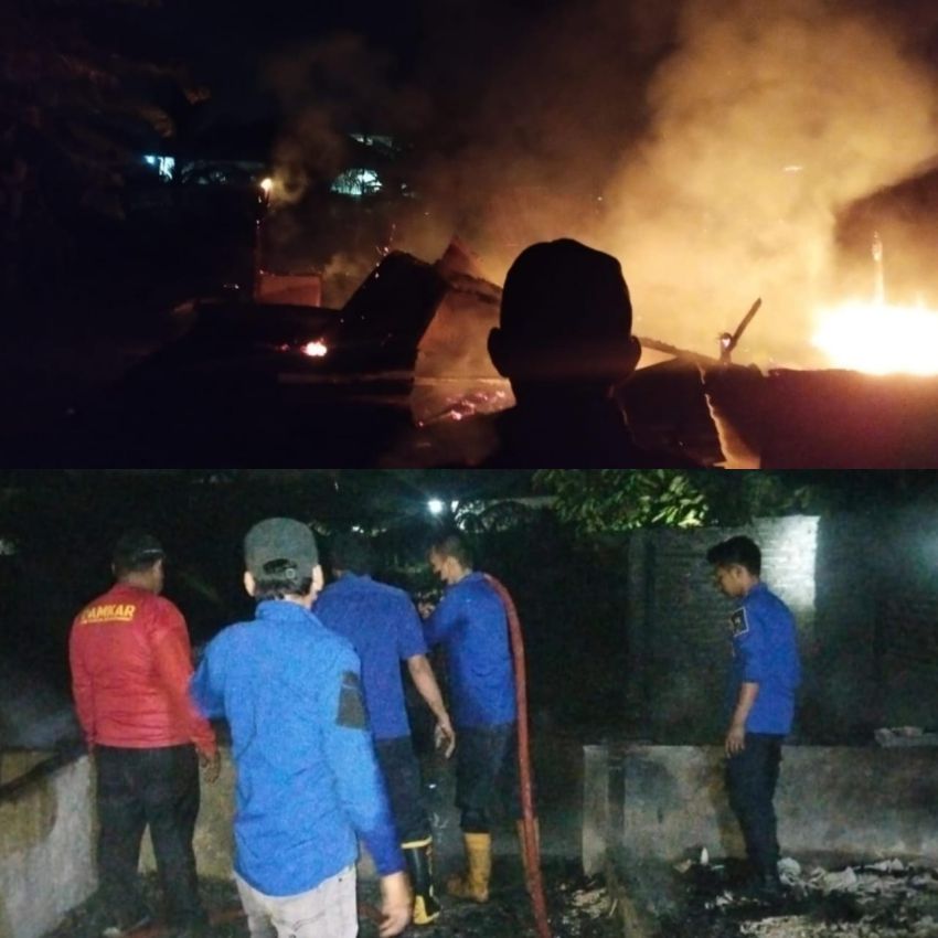 Korsleting Sepeda Motor Picu Kebakaran Rumah Warga di Seirampah