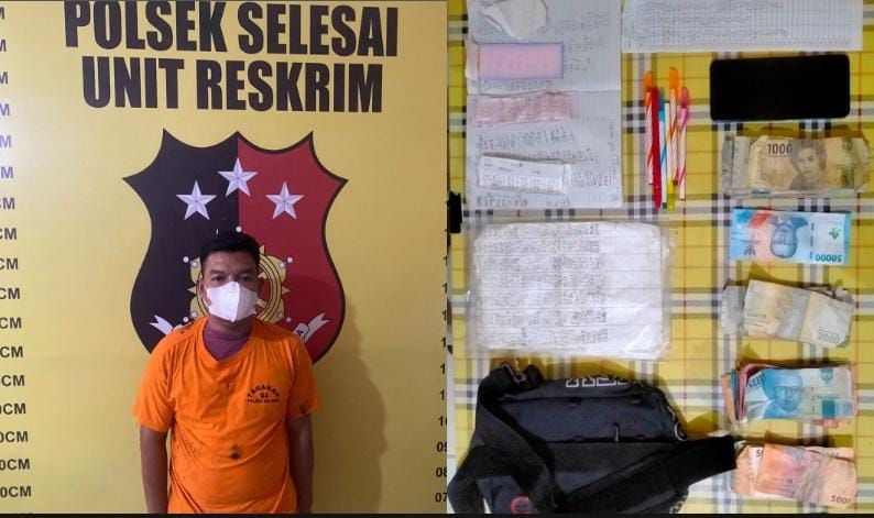 Polres Binjai Amankan Bandar Togel di Langkat, Sita Uang dan Buku Rumus