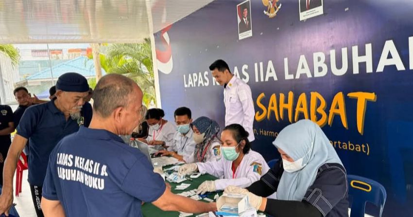 Peduli Kesehatan Warga Binaan, Lapas Labuhan Ruku Gelar Cek Kesehatan Gratis dan Skrining HIV