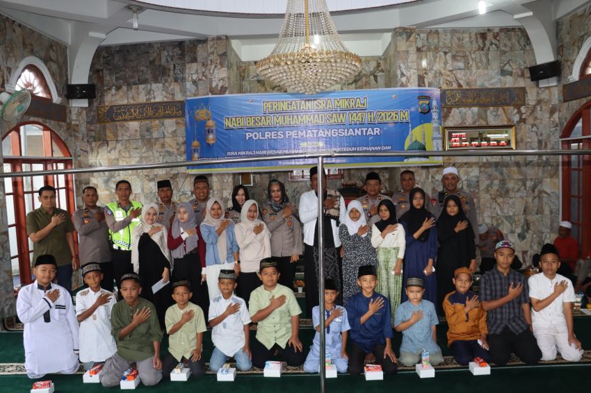 Polres Pematangsiantar Peringati Isra Mi&rsquo;raj