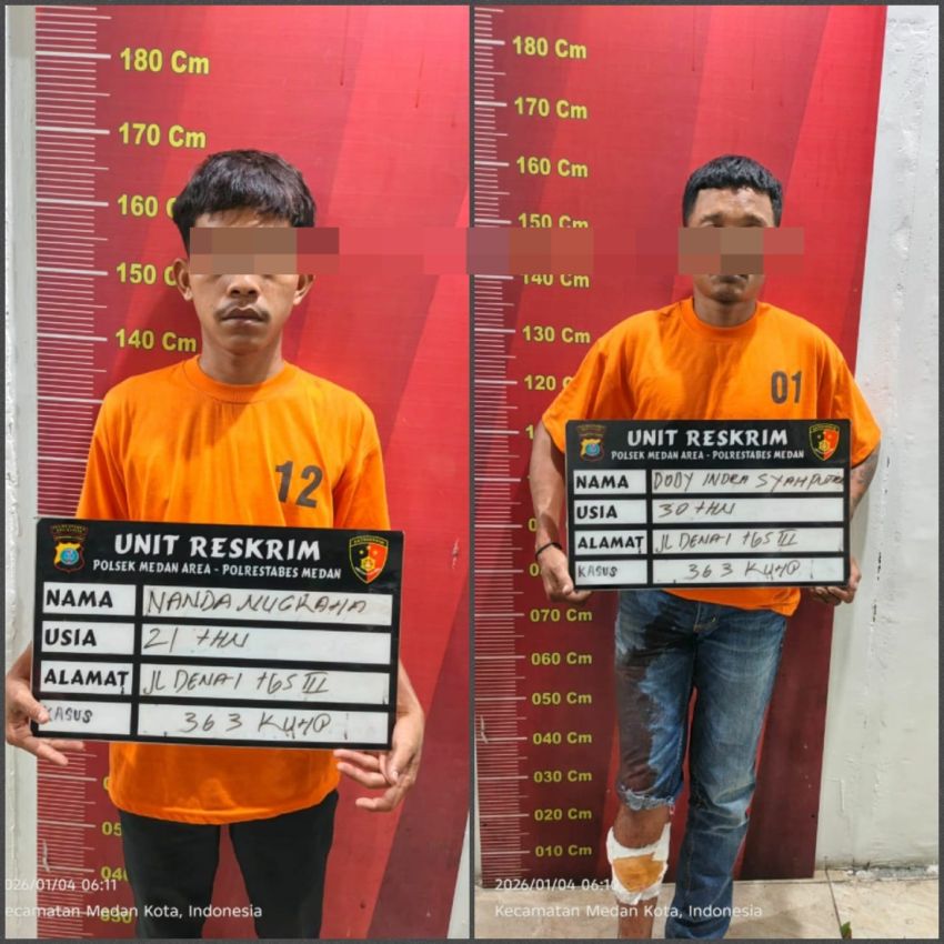 Sepeda Motor Tamu Penginapan Dicuri, Dua Pelaku Ditangkap, Satu Ditembak