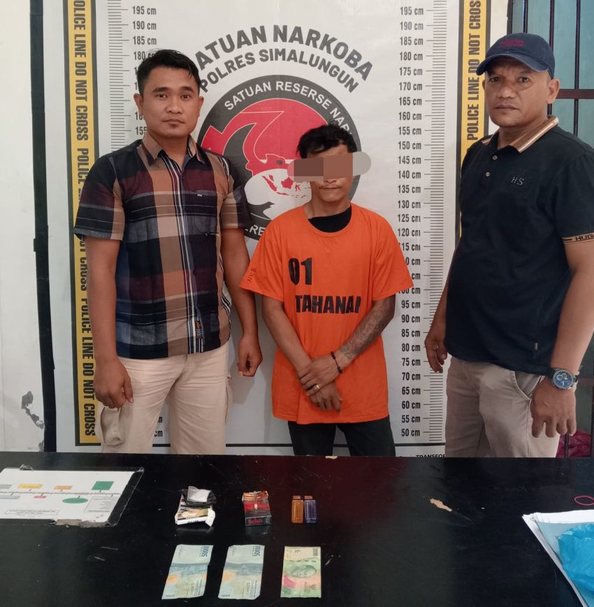 Polsek Bosar Maligas Tangkap Residivis Narkoba
