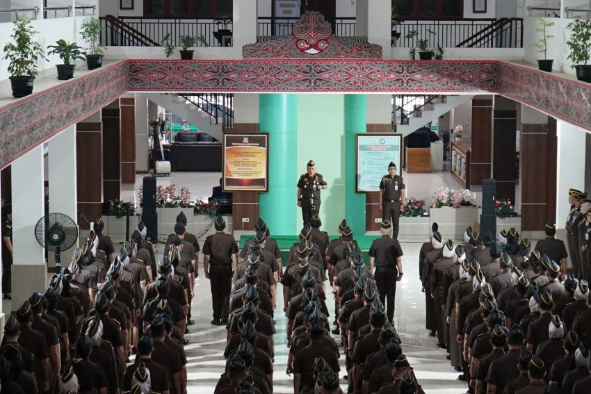 Pimpin Apel Kerja Awal 2026, Kajati Sumut: Harus Punya Komitmen Hindari Perbuatan Koruptif